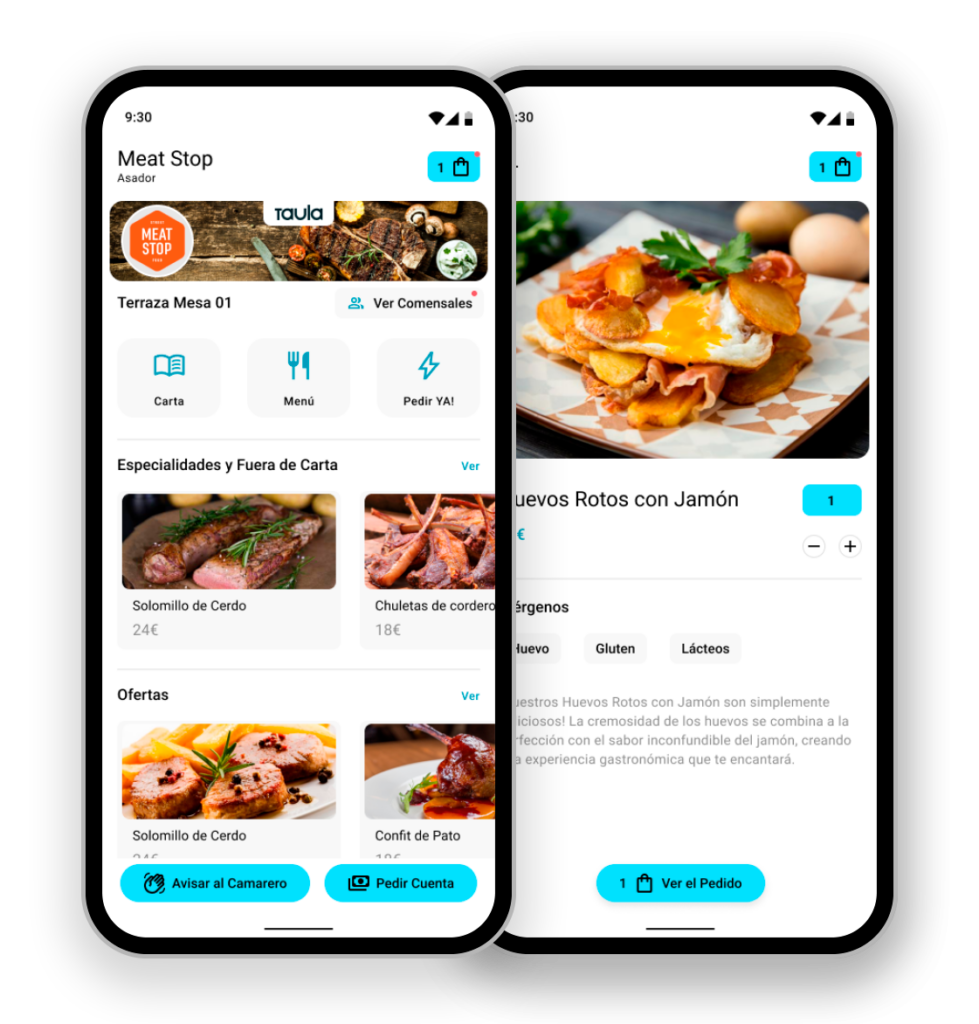App para pedir en Restaurantes con el Móvil 01